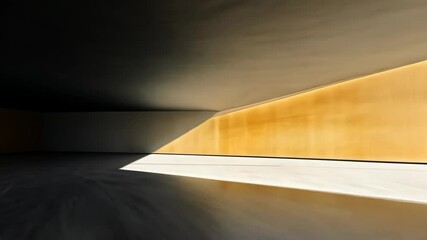 Poster - Light and shadow interplay in minimalist architectural space during daytime