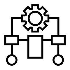 Poster - database algorithm icon