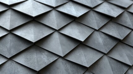 Poster - Abstract Grey Scale Pattern: Architectural Design Texture