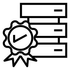 Poster - data quality vector icon