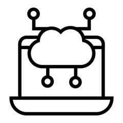 Poster - cloud computing icon