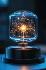 Aufkleber - A conceptual model of a black hole-powered energy generator.
