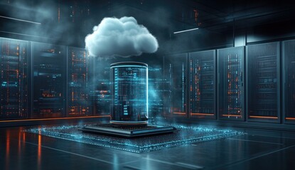 Poster - Abstract Digital Cloud Computing Data Center