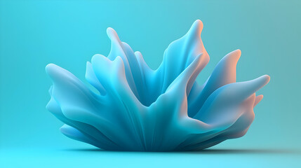 Poster - Abstract Blue Particle Explosion 3D Animation