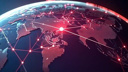 Poster - global network connection technology enhancing communication worldwide generative ai