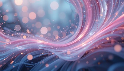 Poster - Dynamic flowing abstract background digital art soft colors ethereal environment close-up view fluid motion concept for visual impact