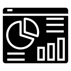 Poster - data visualization vector icon
 