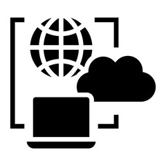Poster - data communication icon
