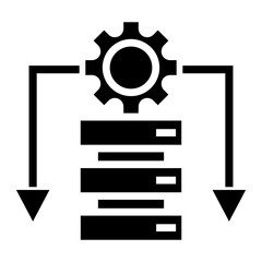 Poster - database management icon