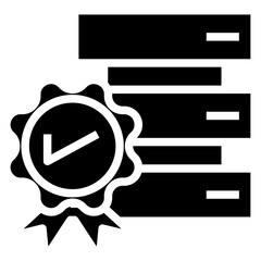 Poster - data quality vector icon