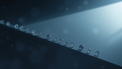 Poster - Captivating light reflection studio photography dark environment close-up viewpoint visual art concept