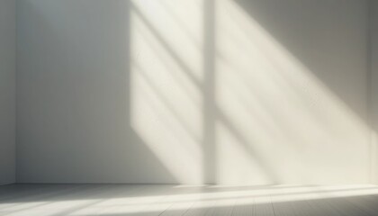 Poster - Exploring light and shadows in a minimalist room contemporary interior photography bright environment artistic viewpoint conceptual design