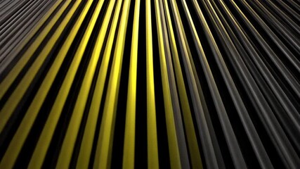 Poster - elegant abstract black metal texture with golden highlights generative ai