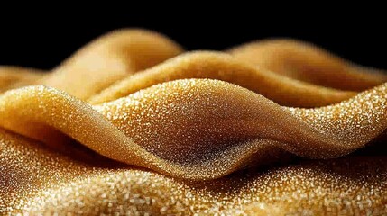 Poster - Golden Sands: A Luxurious Textured Abstract