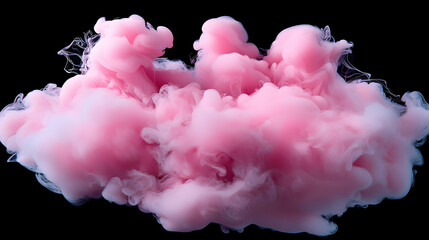 Poster - Soft Pink and White Smoke Cloud Abstract Background