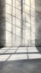 Aufkleber - Abstract Light and Shadow Patterns on Concrete Wall and Floor