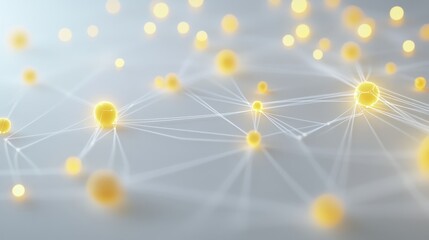 Fototapete - Exploring data connections digital space abstract visualization technology environment close-up view network concept