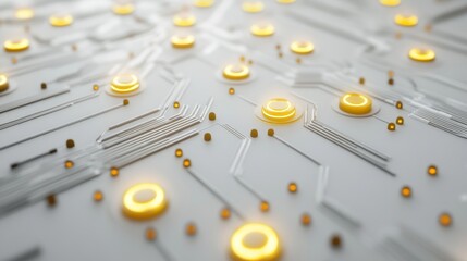 Poster - Innovative technology design digital landscape abstract visuals futuristic environment close-up view connectivity concept