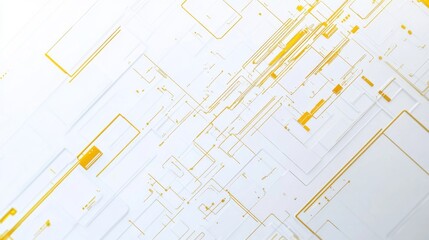 Poster - Dynamic abstract lines and shapes digital space graphic design modern aesthetic wide angle visual innovation