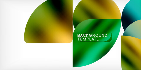 Poster - Abstract shapes, vibrant colors, smooth gradients. Modern design, clean lines, simple composition. Perfect for backgrounds, presentations, branding.