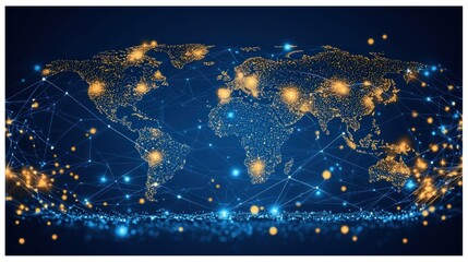 Poster - Global Network: A Visualization of Worldwide Connectivity