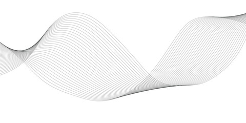 Poster - Abstract wave line business background. Thin line wavy abstract vector background. Curve wave seamless pattern. Wavy sound and curve line background.