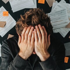 Poster - Burnout Exposed Emotional Landscape of Modern Workplace Mental Health - Gen Z Stress Awareness and Corporate Wellness Visual Narrative