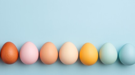 Poster - Minimalist Investment Strategy Visualization Pastel Egg Palette Illustrating Diverse Portfolio Risk Management for Modern Financial Education