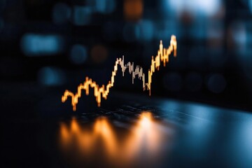Aufkleber - AI-Powered Market Insights Dynamic Candlestick Visualization Revealing Algorithmic Trading Trends and Financial Data Analytics for Next-Gen Investors