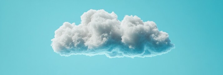 Fototapete - Climate Tech Visualization Minimalist Cloud Forecast Model for Next-Gen Meteorological Data Analytics and Environmental Intelligence Reporting