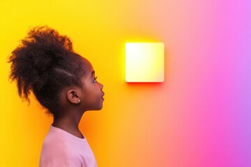 Poster - Vibrant Gen Z Tech Interaction Young Learners Minimalist Smart Home Experience - Adaptive Design, Digital Empowerment and Futuristic Lifestyle Communication