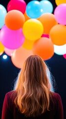 Leinwandbilder - Vibrant Millennial Empowerment Colorful Balloon Vision Board - Creative Entrepreneurship, Personal Branding, and Inspirational Future Visualization