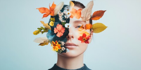Poster - Bloom of Self Mindful Metamorphosis and Emotional Resilience Through Creative Personal Transformation - Wellness Design for Empowered Mental Health Narratives