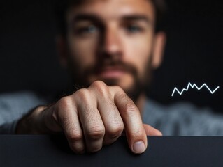 Aufkleber - Minimalist Data Visualization Entrepreneurial Focus and Precision Analytics - Dynamic Growth Strategies for Next-Gen Business Intelligence