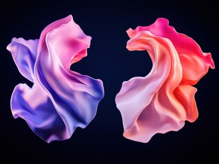 Leinwandbilder - Fluid Dynamics Ethereal Gradient Wave Visualization for Digital Innovation, Creative Marketing and Next-Gen Design Aesthetics