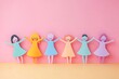 © Imagentive - Cute Diverse Paper Dolls Friendship Cutouts