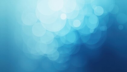 Poster - Abstract blue bokeh background with soft hues and textures  