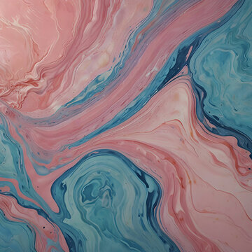 Liquid marble texture in pastel pink
