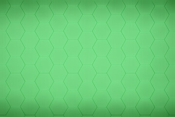 Poster - A smooth, textured green background featuring a hexagonal pattern, creating a modern and visually appealing design element.