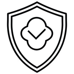 Poster - assurance icon vector illustration