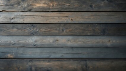 Poster - Grunge dark wooden backdrop featuring aged, rough timber. Grey-brown hue. Rustic aesthetic. Close-up image from a rural building.