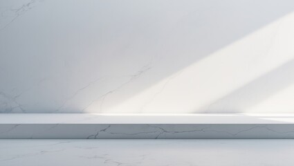 Poster - Grunge white concrete wall texture background