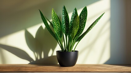 Poster - Indoor snake plant vibrant elegance