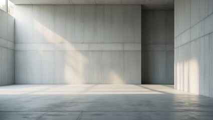 Poster - Minimalist interior design showcasing natural light.