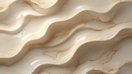 Poster - Natural beige stone marble. High resolution marble texture.