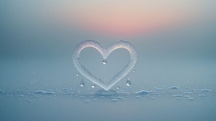 Aufkleber - Heart on the Glass