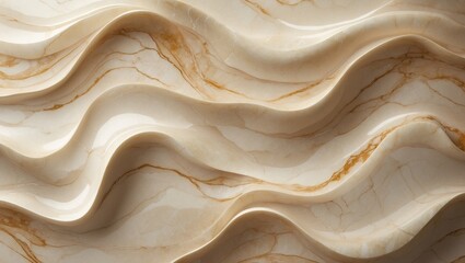 Poster - Natural beige marble stone. High definition texture of marble.