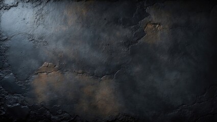Poster - Old black backdrop. Blackboard. Chalkboard surface. Concrete. Cement.