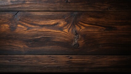 Aufkleber - dark wooden table texture, brown boards backdrop. high-resolution wood surface