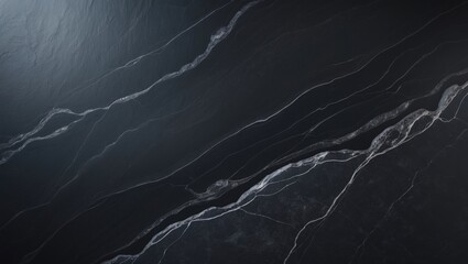 Poster - Dark slate background or texture in shades of grey and black.